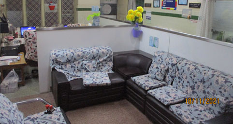 Patient waiting area at MGR Hospital Visakhapatnam